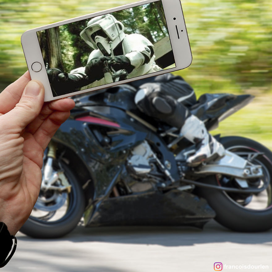 I Insert Star Wars Scenes Into Real Life Situations Using My Iphone