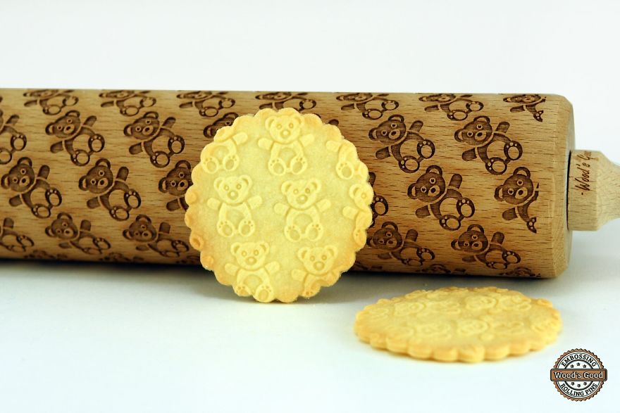 Engraved And Embossed Rolling Pins With Any Pattern