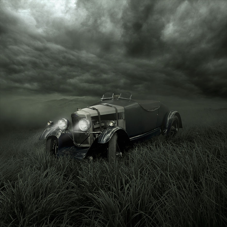 I Rescue Beautiful Old Cars From Being Forgotten Using Digital Art I Rescue Beautiful Old Cars From Being Forgotten Using Digital Art