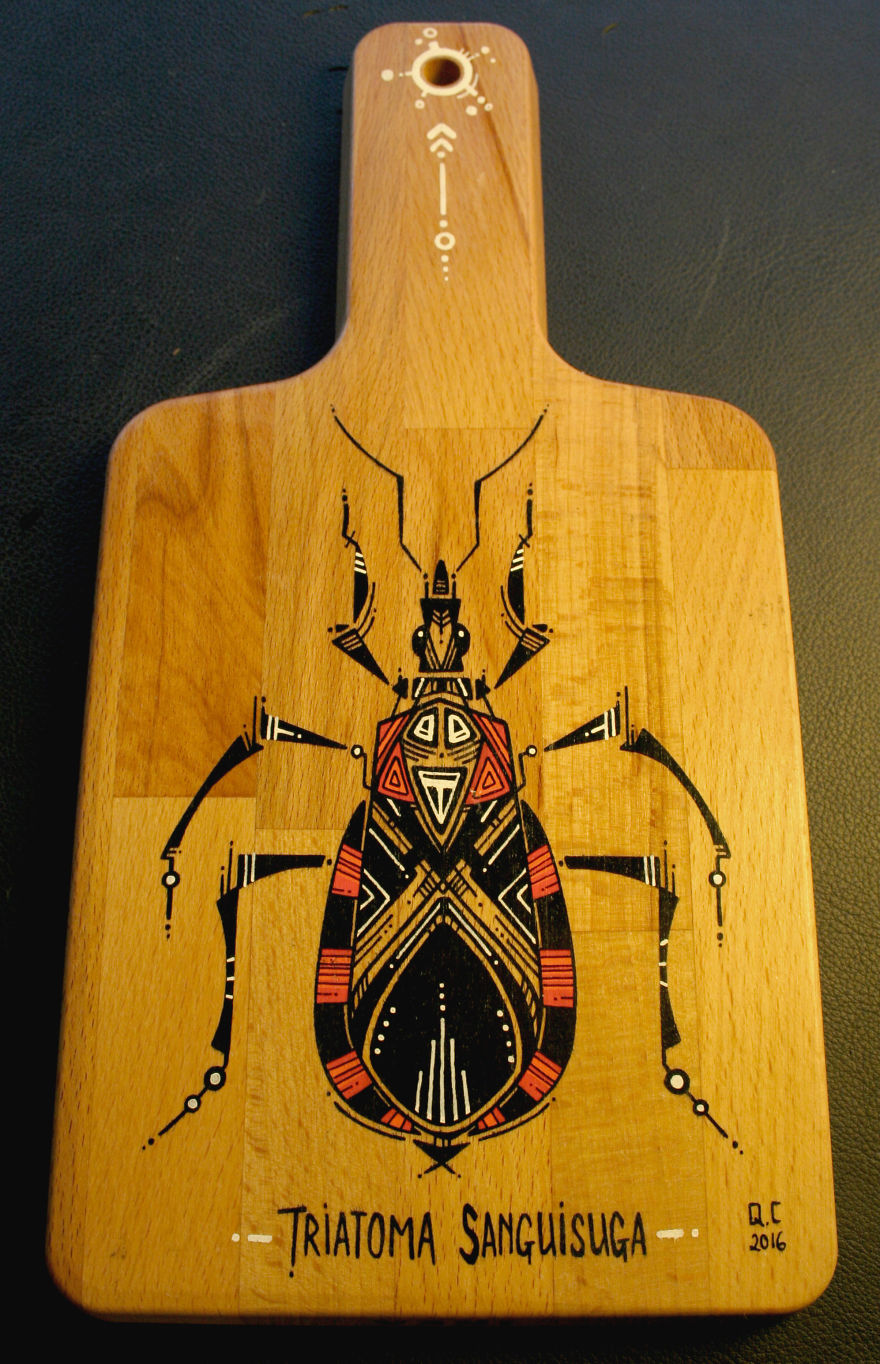 I Paint Insects On Cutting Boards I Paint Insects On Cutting Boards