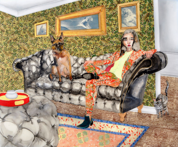 Paintings That Refute The Passive, Coy, Sexy Female Portrait