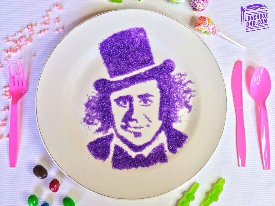 I Make Portraits Out Of Sugar Sprinkles To Surprise My Kids In The Morning I Make Portraits Out Of Sugar Sprinkles To Surprise My Kids In The Morning