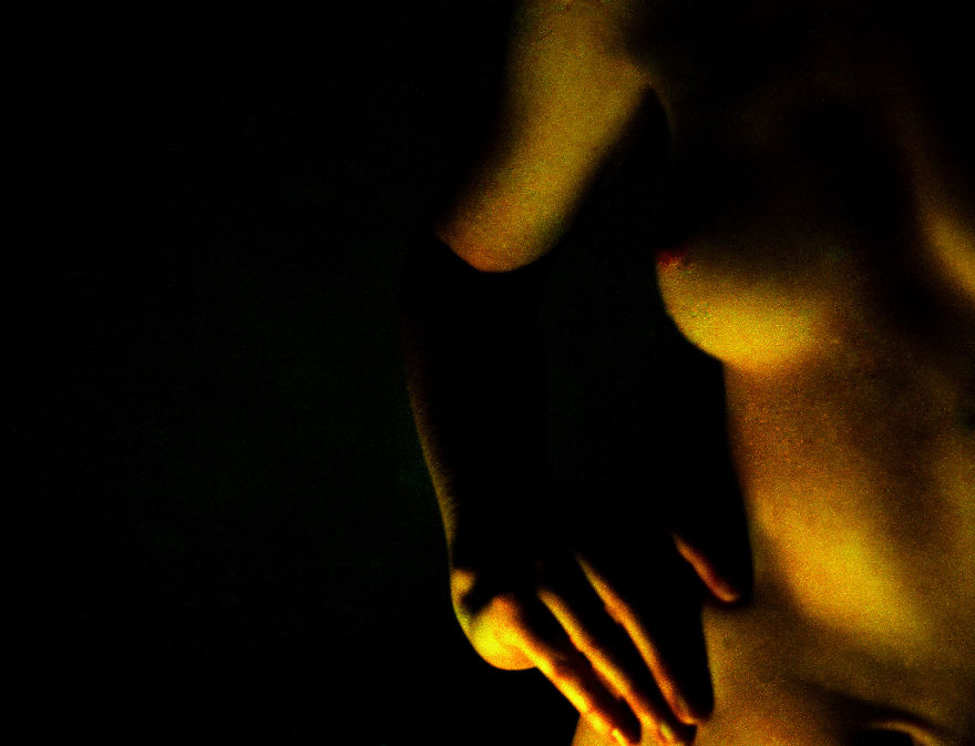 I Use One Candle To Light The Female Nude Form, Then Photographed It