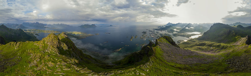Mt. Floeya Over Svolvaer