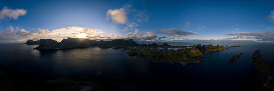 Sunset Over Veroey Islands