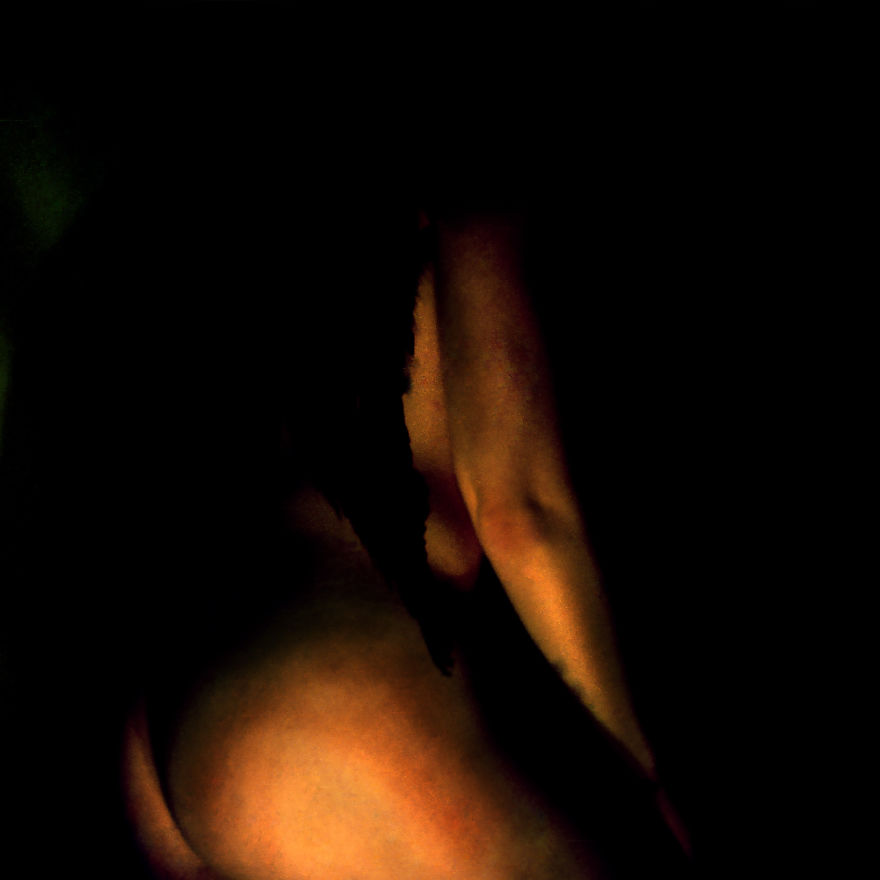 I Use One Candle To Light The Female Nude Form, Then Photographed It