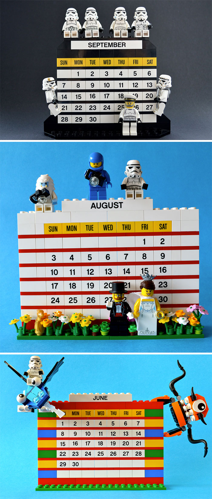 Lego Monthly Calendar