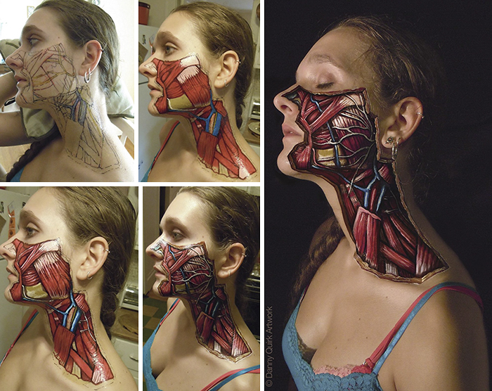 Realistic Anatomical Paintings Reveal The Structures That Lie Beneath Our Skin