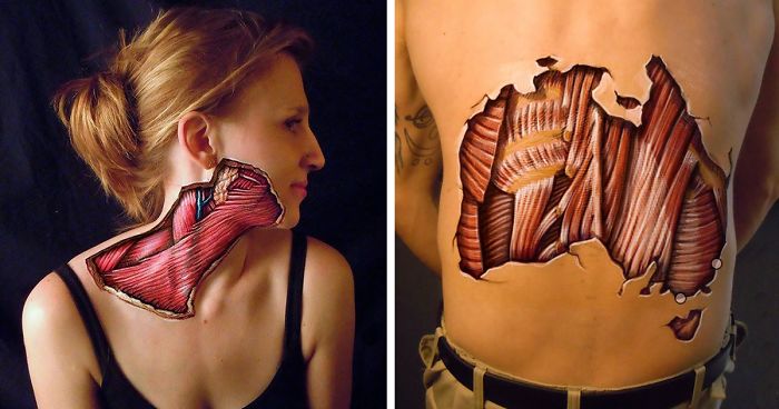 Realistic Anatomical Paintings Reveal The Structures That Lie Beneath Our Skin