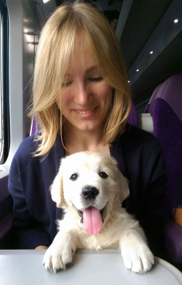 His First Time On A Train