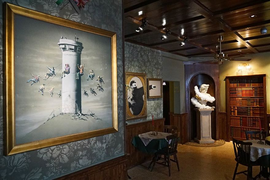 Banksy Opens "The Walled Off" Art Hotel In Palestine, And It Has The 'Worst View In The World' Banksy Opens "The Walled Off" Art Hotel In Palestine, And It Has The 'Worst View In The World'