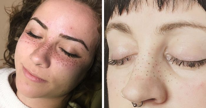 Tattooing Freckles On Your Face Is The New Beauty Craze, And They Look Surprisingly Beautiful