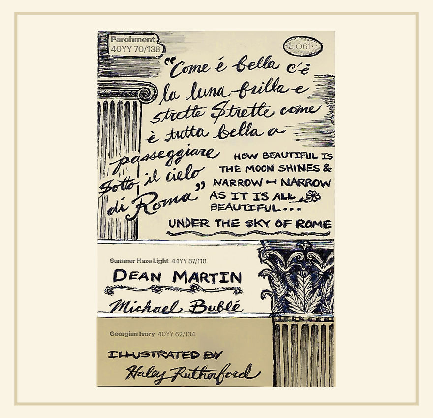 I Draw Lyrics On Paint Swatches