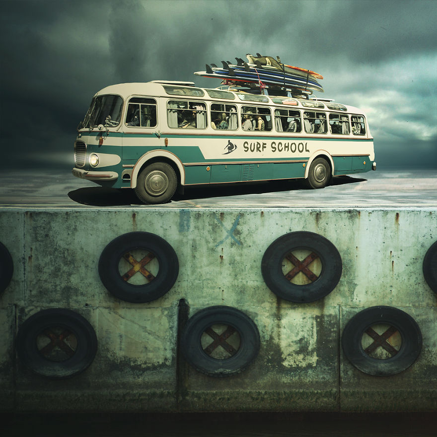 I Rescue Beautiful Old Cars From Being Forgotten Using Digital Art I Rescue Beautiful Old Cars From Being Forgotten Using Digital Art