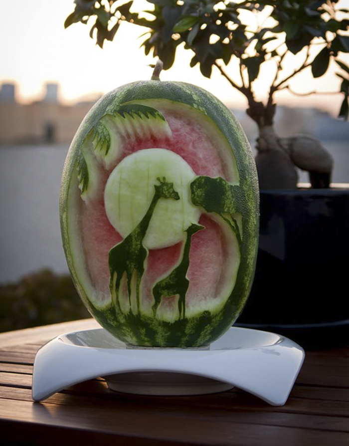 Carvings From Fruit And Vegetables