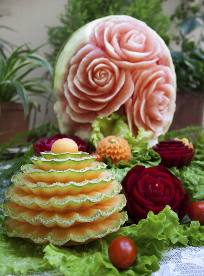 Carvings From Fruit And Vegetables