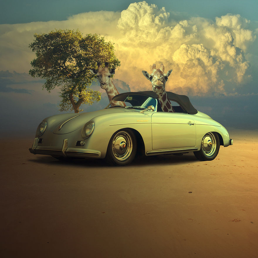 I Rescue Beautiful Old Cars From Being Forgotten Using Digital Art I Rescue Beautiful Old Cars From Being Forgotten Using Digital Art