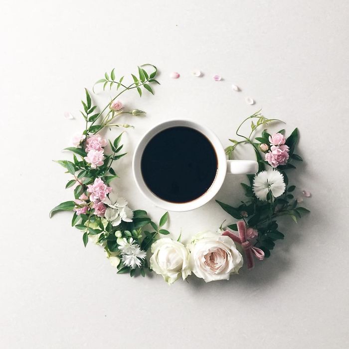 Flower Coffee Compositions