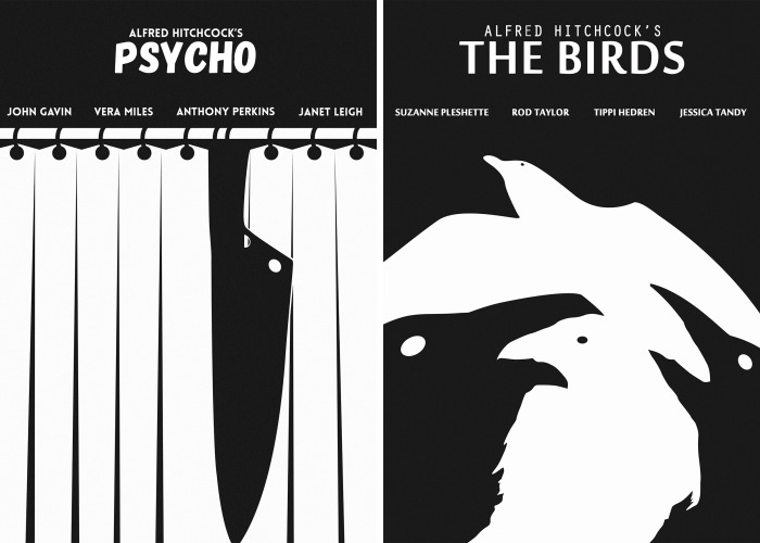 Negative Space Artist Back With Alfred Hitchcock Tribute