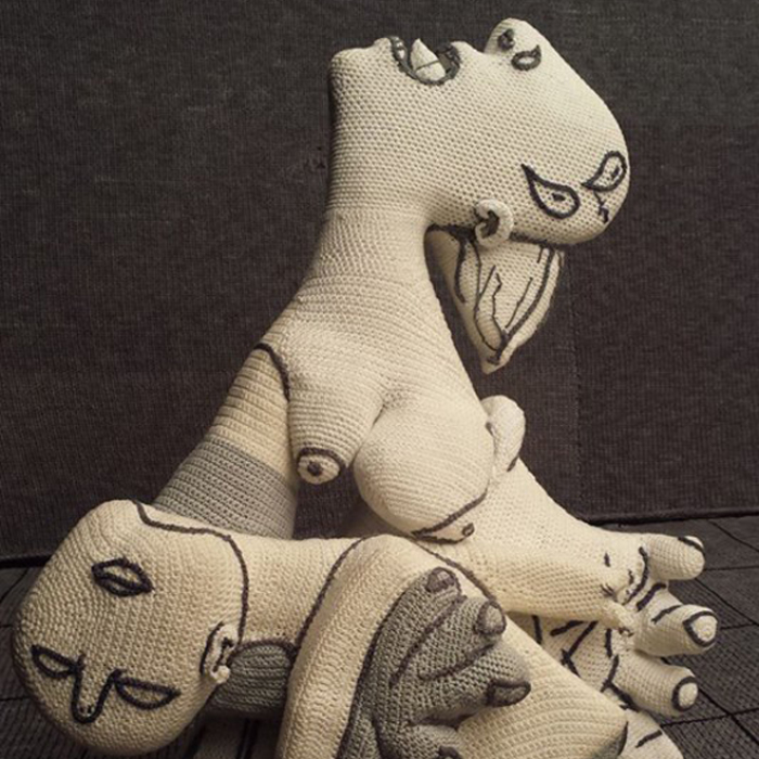 Italian Yarn Bombers Recreate Pablo Picasso’s Famous Guernica Mural