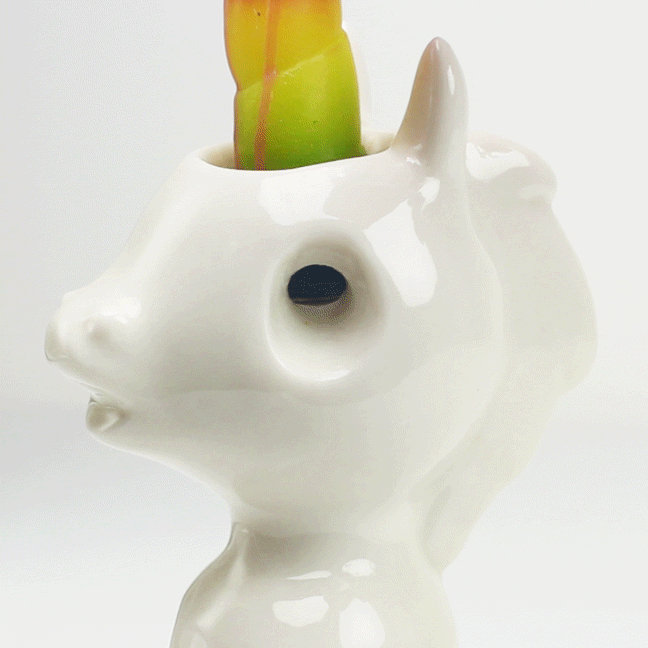This Unicorn Candle Cries Waxy, Colourful Tears When You Light It This Unicorn Candle Cries Waxy, Colourful Tears When You Light It