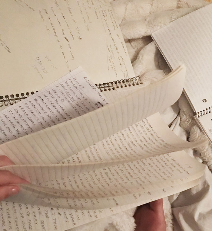 Teenager's Grandpa Spends Years Filling 3 Notebooks With Their Memories, And It Will Make You Cry