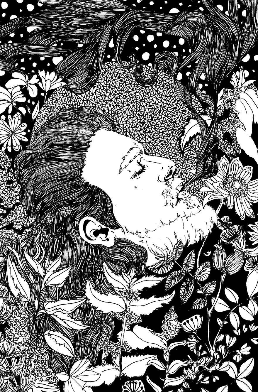 I Enjoy Creating Art Using Black Pens