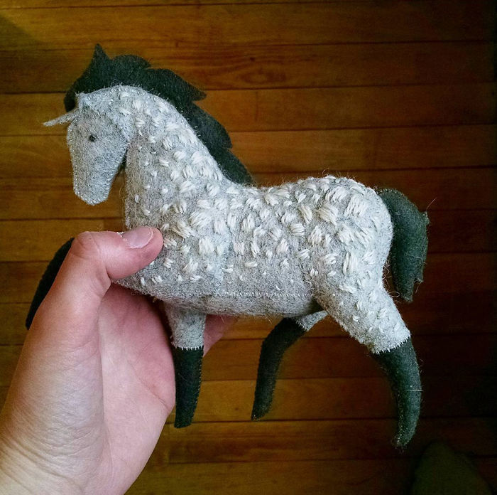 I Create One-of-a-kind Animals Out Of Wool Felt