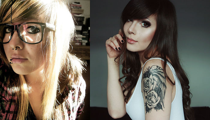 15 Year Old From First To Last Fanatic With A Freshly Done Septum Piercing To The Horror Of My Mother Vs. 22 Year Old Ma Psychoanalytic Studies Student, Who Still Kind Of Likes From First To Last, Still Has A Nose Piercing, And Now Has A Tattoo. Sigh.