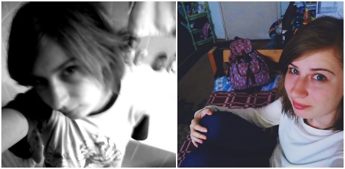 Same Person, Different Times. Then, A Teen In High School, Now A Future Vet.