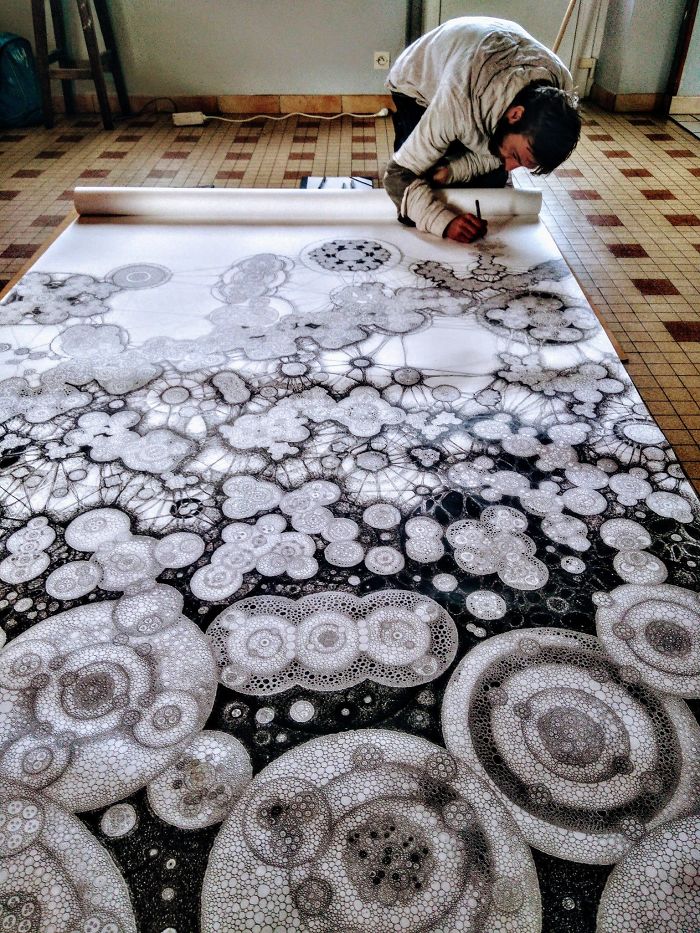 Intricate Drawings That I Create On Any Kind Of Surface