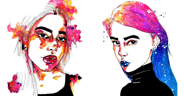 I Draw Watercolour Portraits Of Beauties