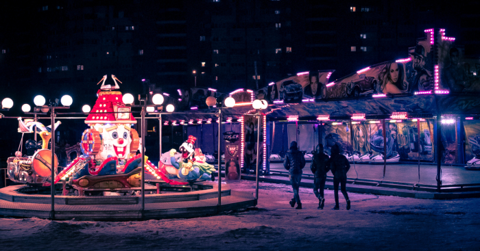 My Hometown Looks Incredible Eerie During Winter Nights