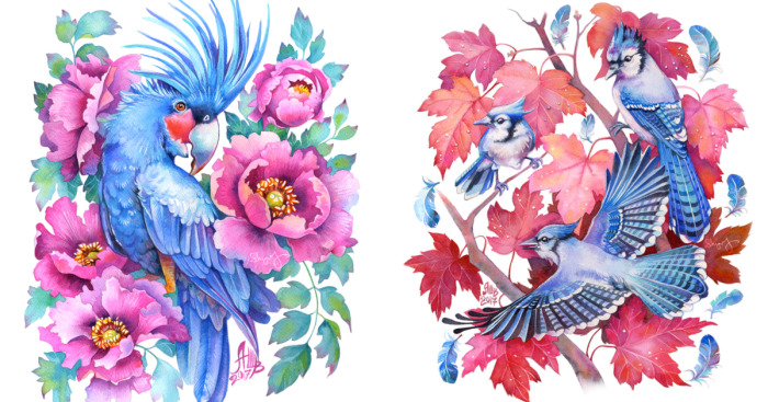 My Watercolor Birds Capture The Vibrant Spirit Of Nature