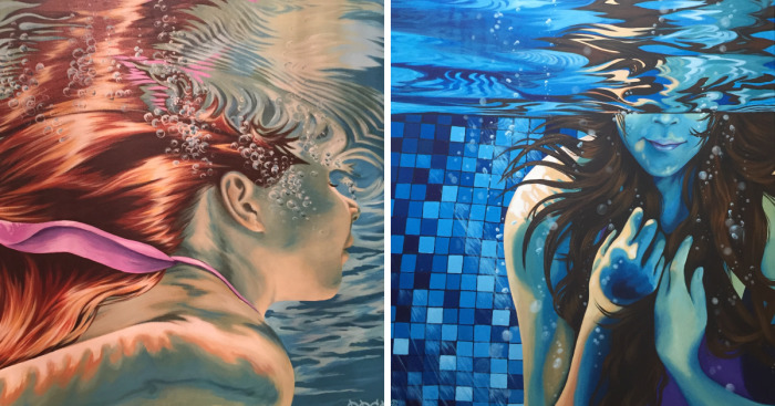 I Create Realistic Paintings Using Different Techniques