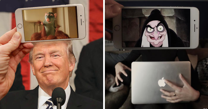 I Insert Disney Characters Into Real Life Situations Using My iPhone