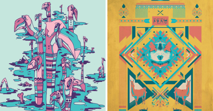 Poster Series I Did During Travels In South America