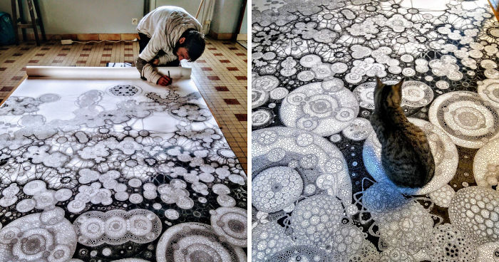 Intricate Drawings That I Create On Any Kind Of Surface