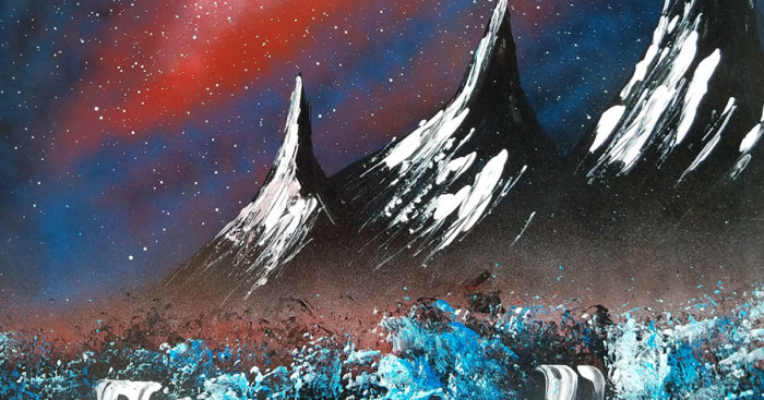 See A Galaxy Painted In 1 Minute 33 Seconds