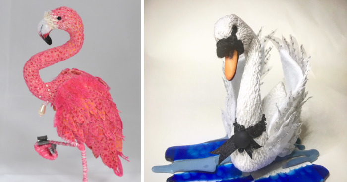 I Make Birds From Fabric And Thread