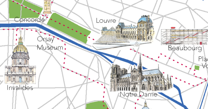 I Created A Walking Tour Map Of Paris To Help You Discover All The Most Iconic Landmarks Of The City