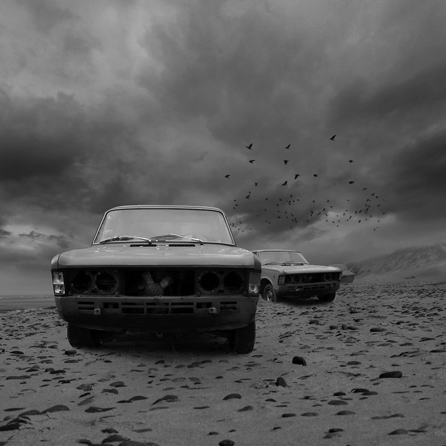 I Rescue Beautiful Old Cars From Being Forgotten Using Digital Art I Rescue Beautiful Old Cars From Being Forgotten Using Digital Art