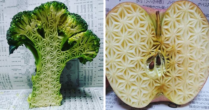 63 Unbelievable Food Carvings By Japanese Artist Gaku
