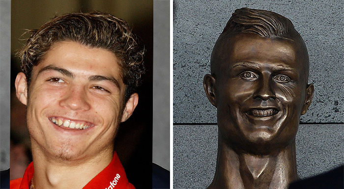 I Find This Photo Of Him A Bit Close To The Sculpture!