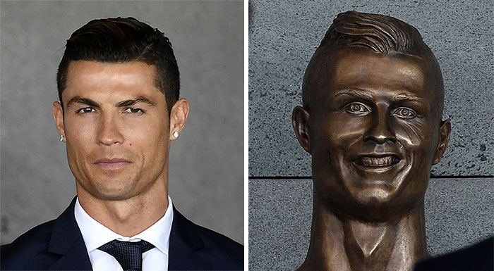 10 Divertidas reacciones a la nueva estatua de Cristiano Ronaldo