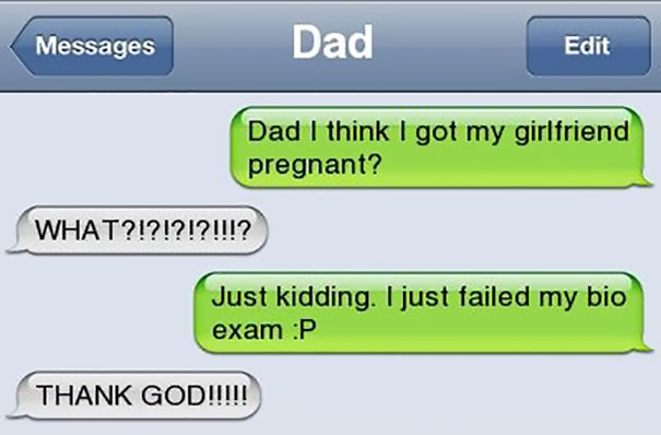 Funny Dad Text