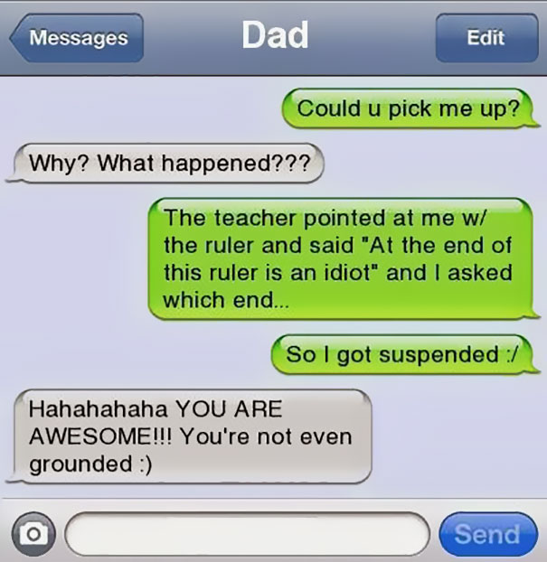 Funny Dad Text