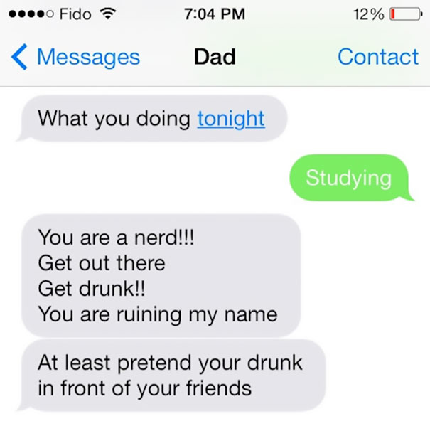 Funny Dad Text
