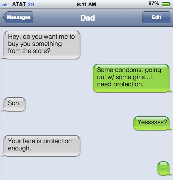 Funny Dad Text