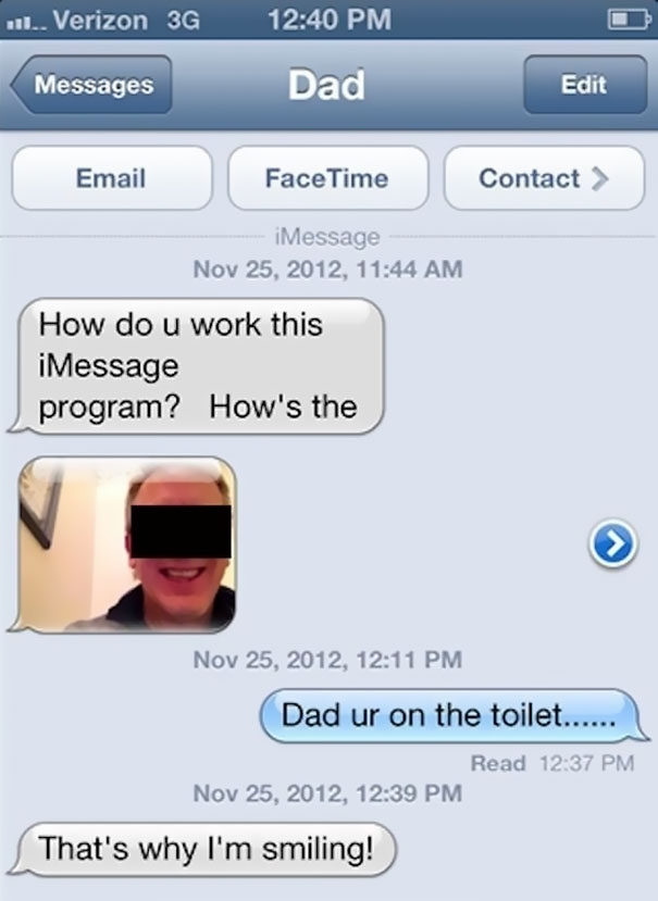 Funny Dad Text